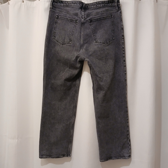 Abercrombie and Fitch Curve Love 90's High Rise Black Wash Jeans Size 16/33 - Picture 3 of 12